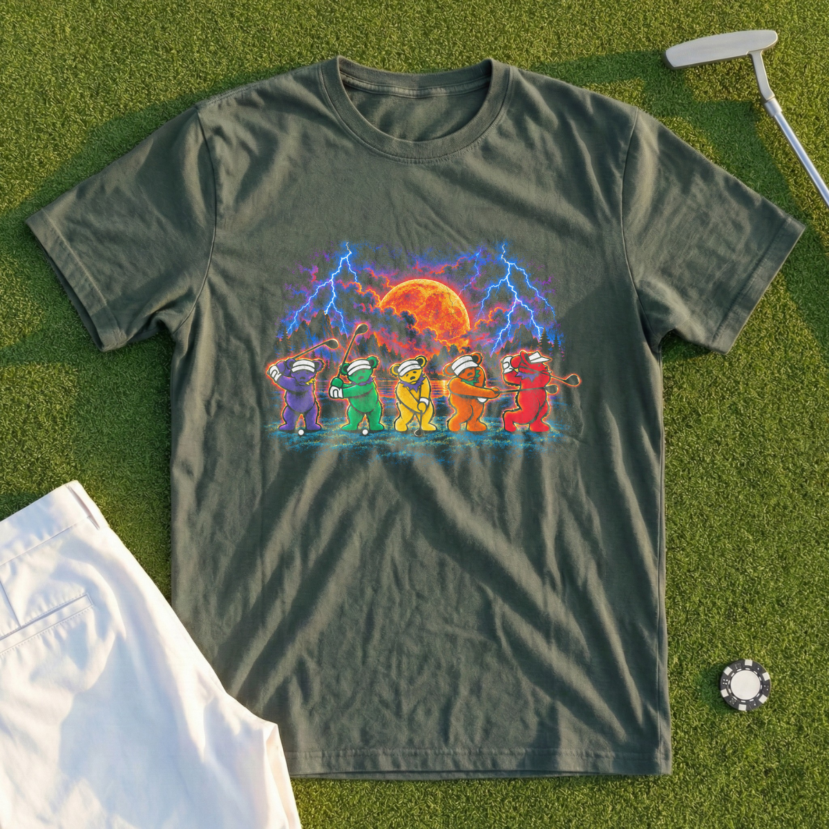 Golf Swing Bears Rock Tour Tee