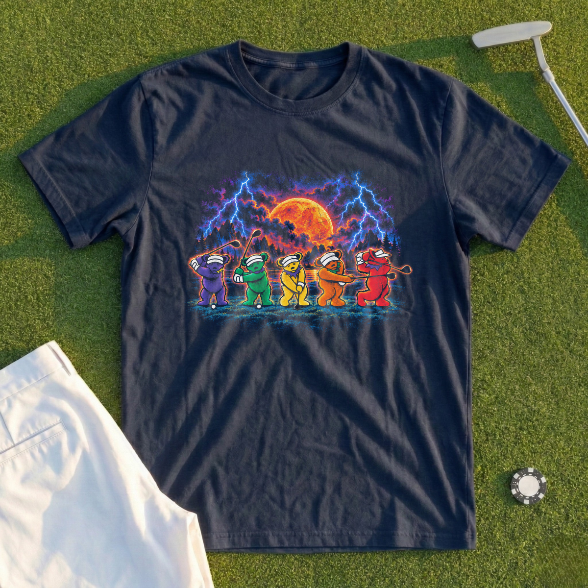 Golf Swing Bears Rock Tour Tee
