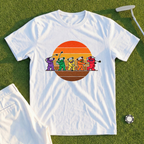 Golf Swing Bears Sunset Tee