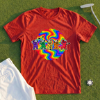 Golf Swing Bears Tie Dye Tee