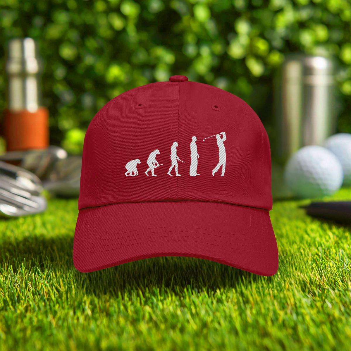 Golfer Evolution Embroidered Hat