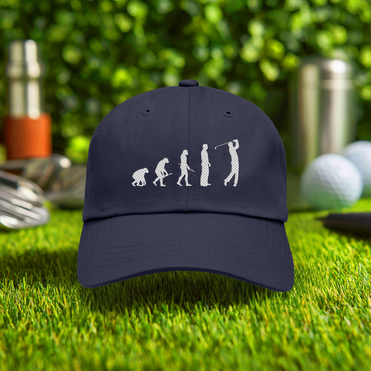 Golfer Evolution Embroidered Hat