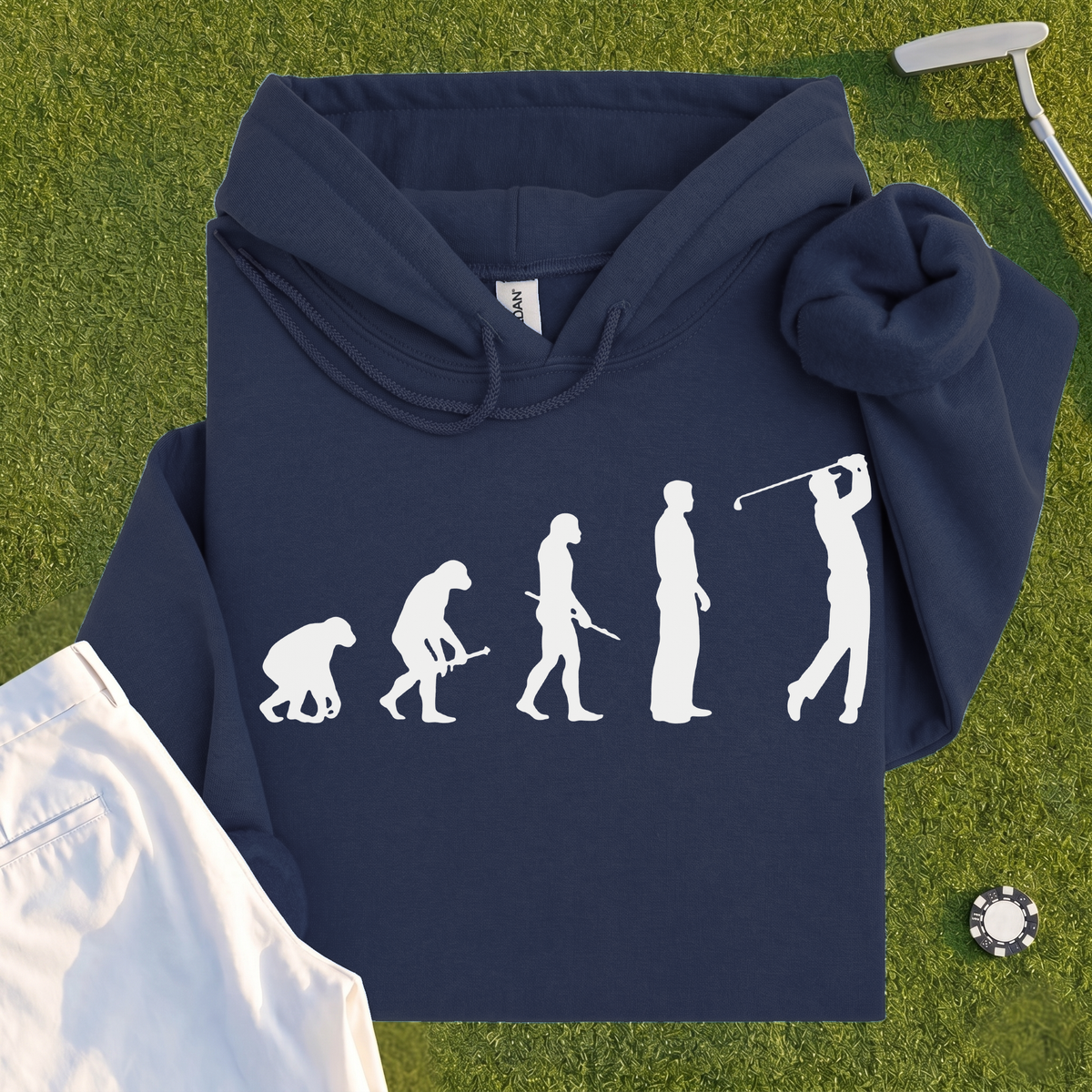 Golfer Evolution Hoodie