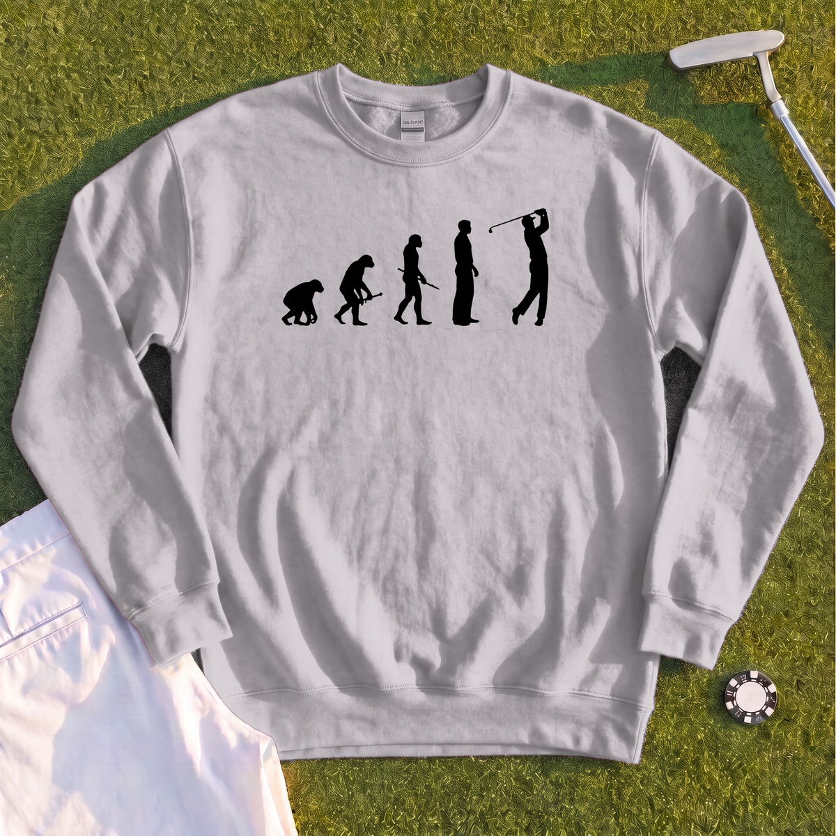 Golfer Evolution Sweatshirt