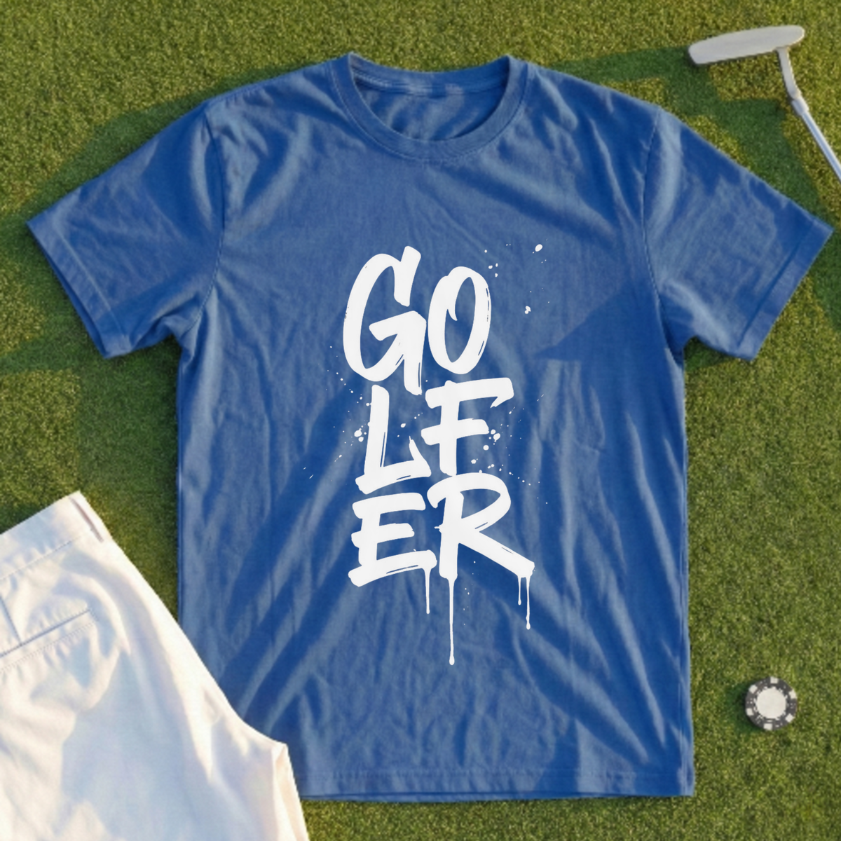 Golfer, Graffiti Drip Tee