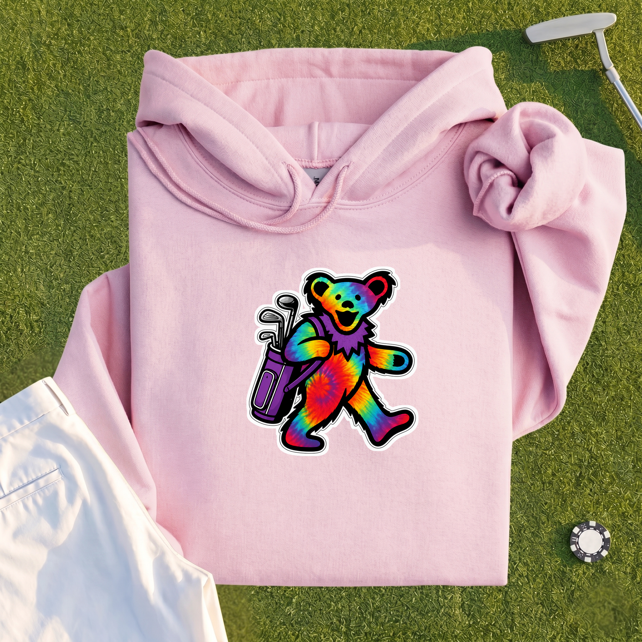 Golfing Bear Hoodie