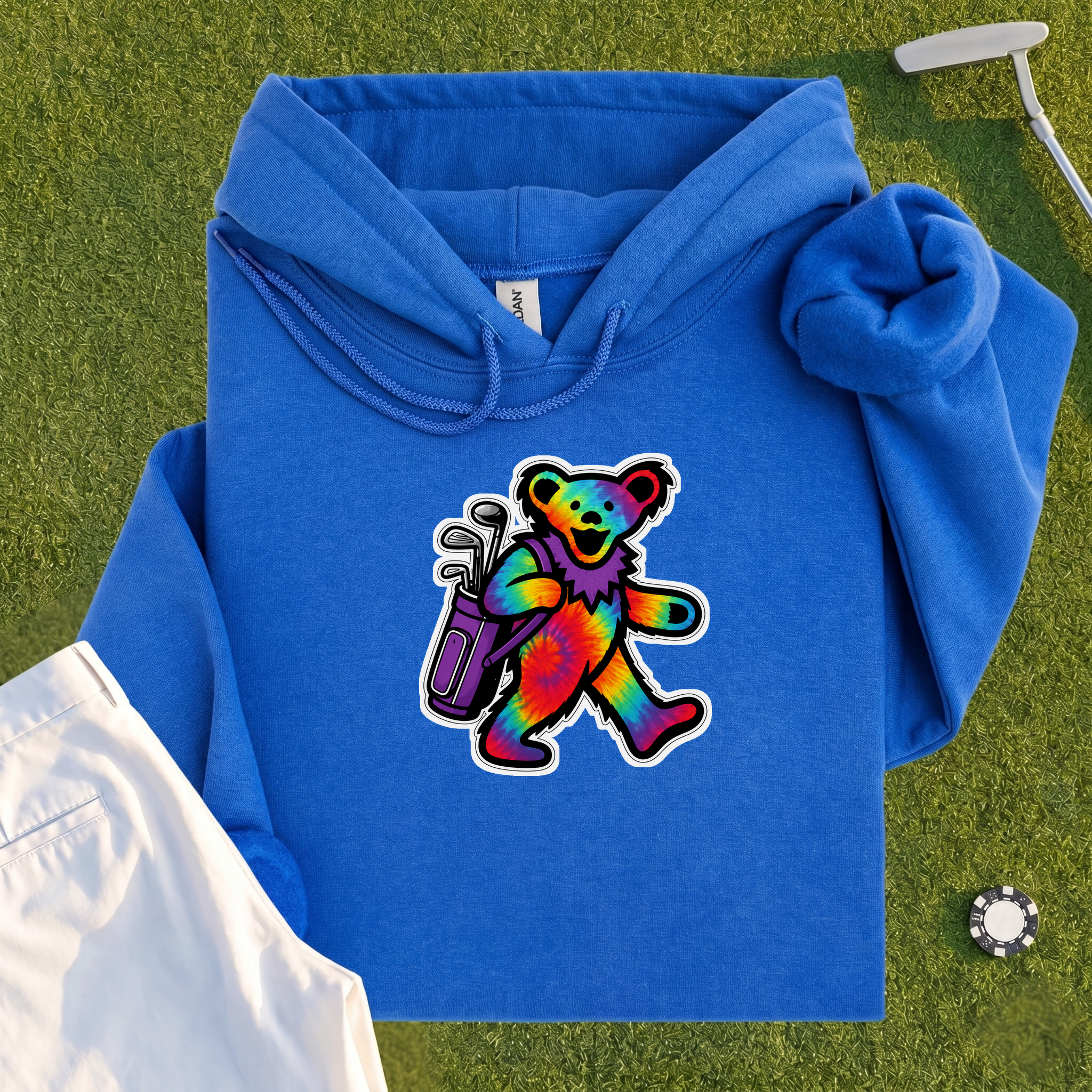 Golfing Bear Hoodie
