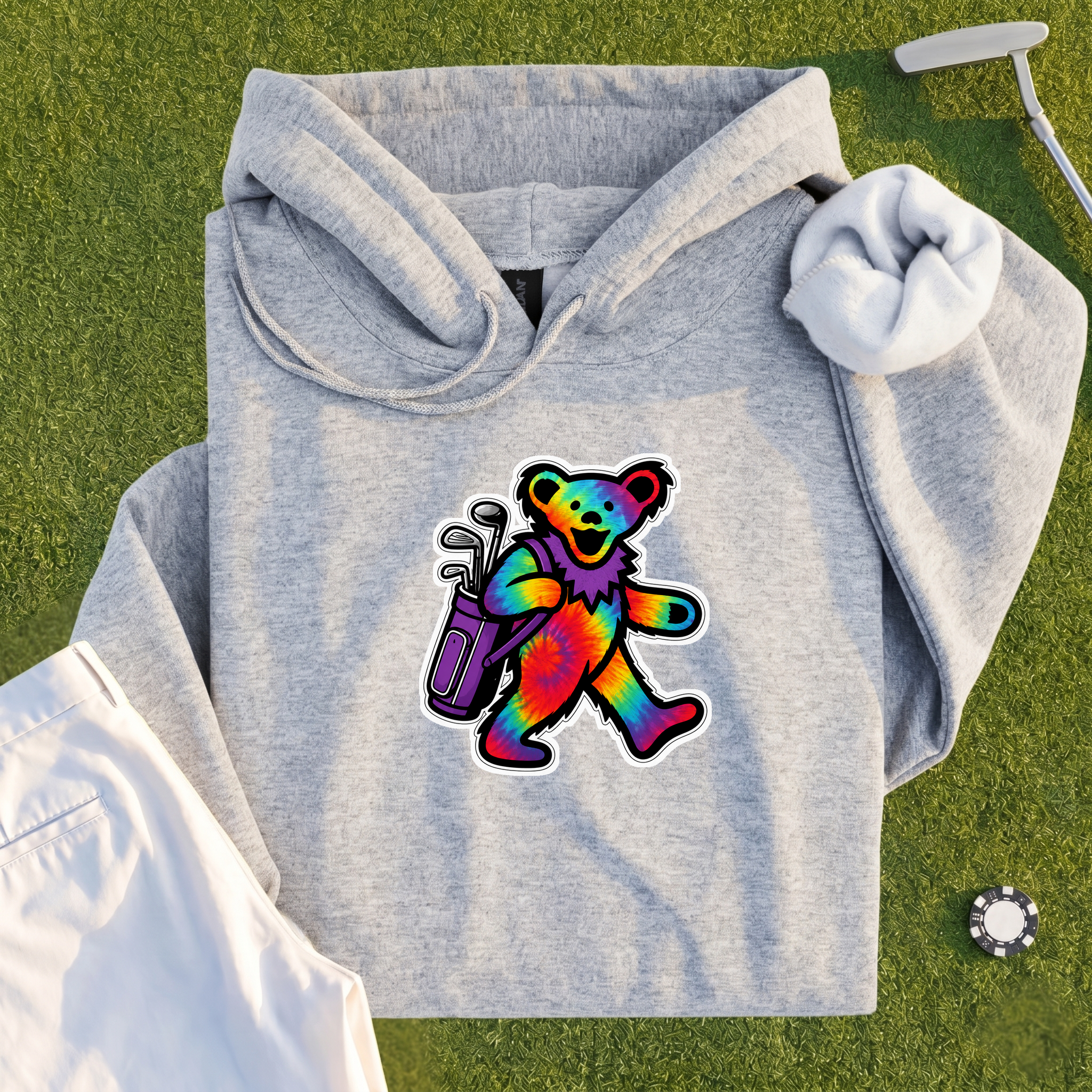 Golfing Bear Hoodie