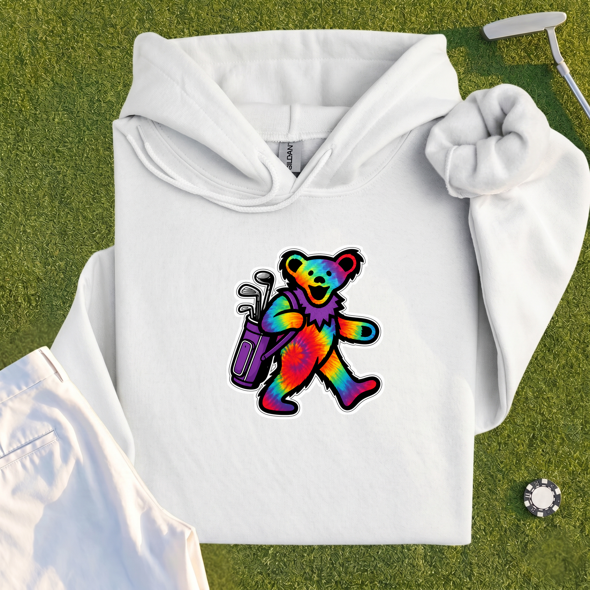 Golfing Bear Hoodie