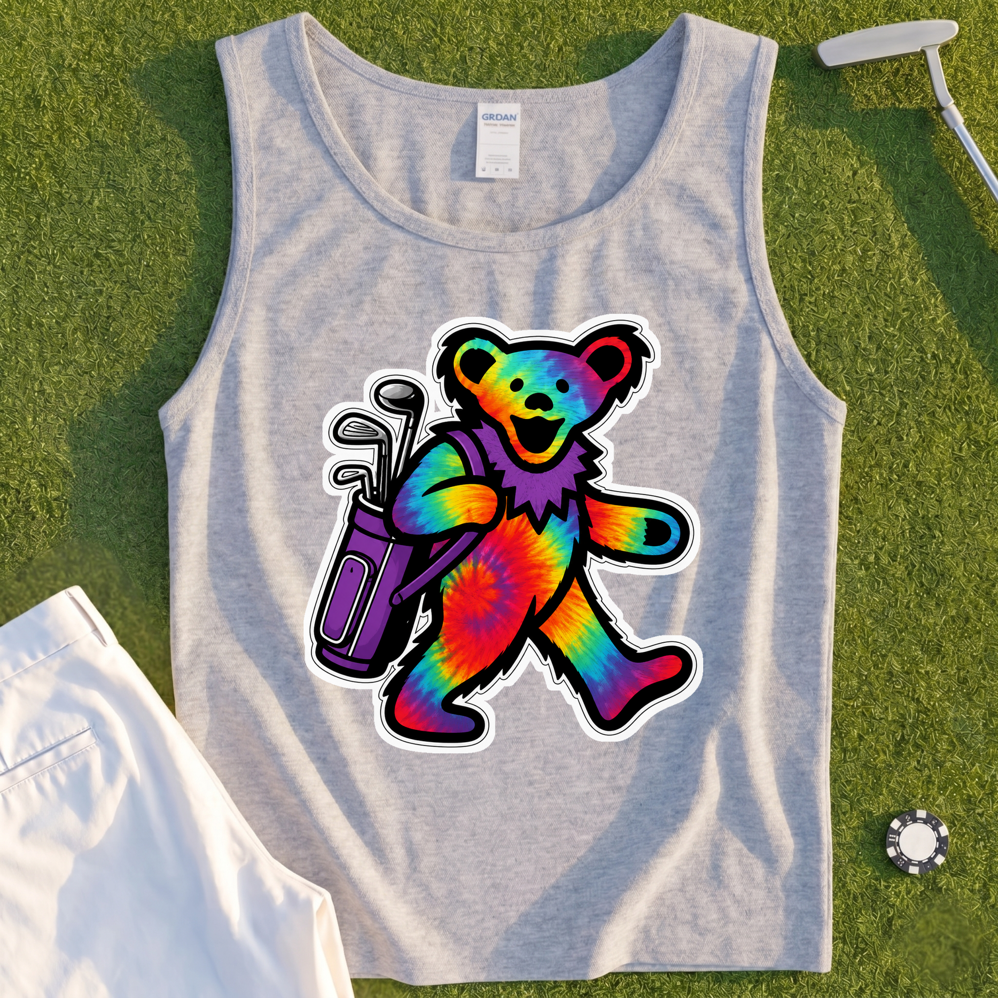 Golfing Bear Tank
