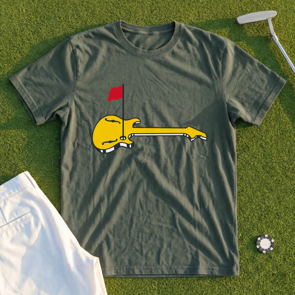 Guitar Green Tee