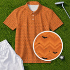 Halloween Bats Performance Print Polo