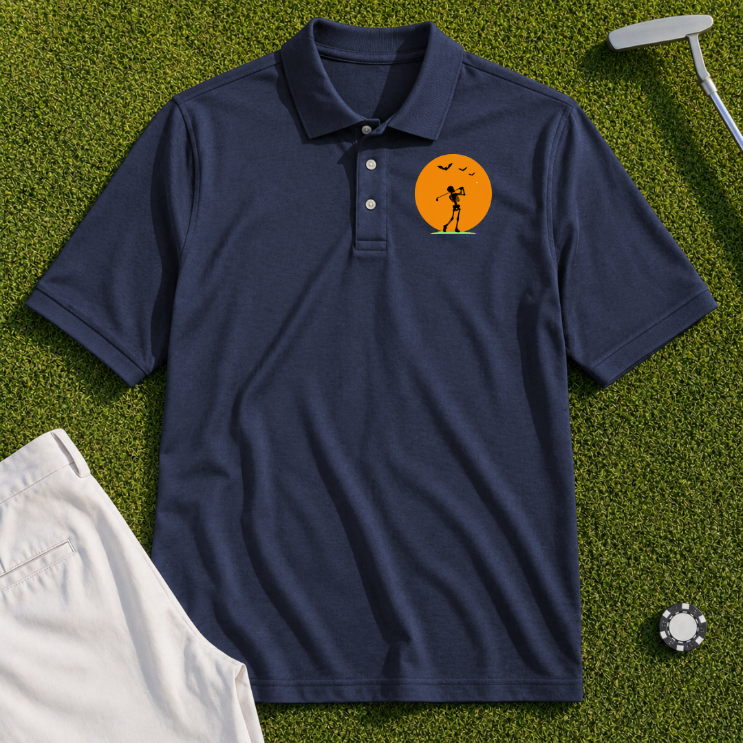 Halloween Moon Performance Polo