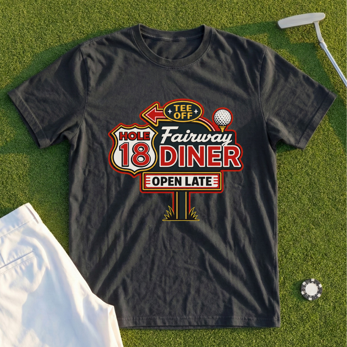 Hole 18 Diner Tee