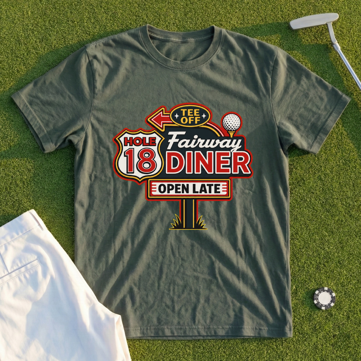 Hole 18 Diner Tee