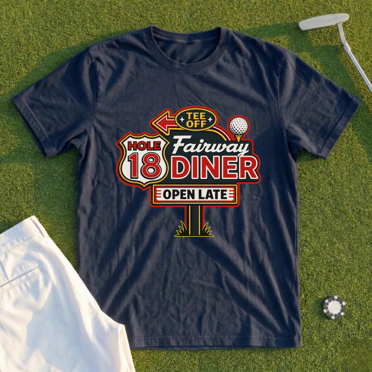 Hole 18 Diner Tee