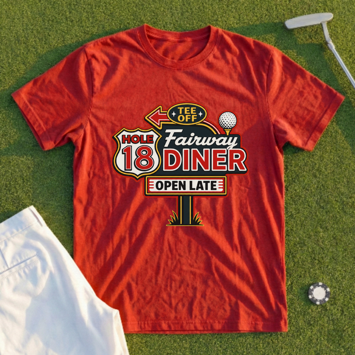 Hole 18 Diner Tee