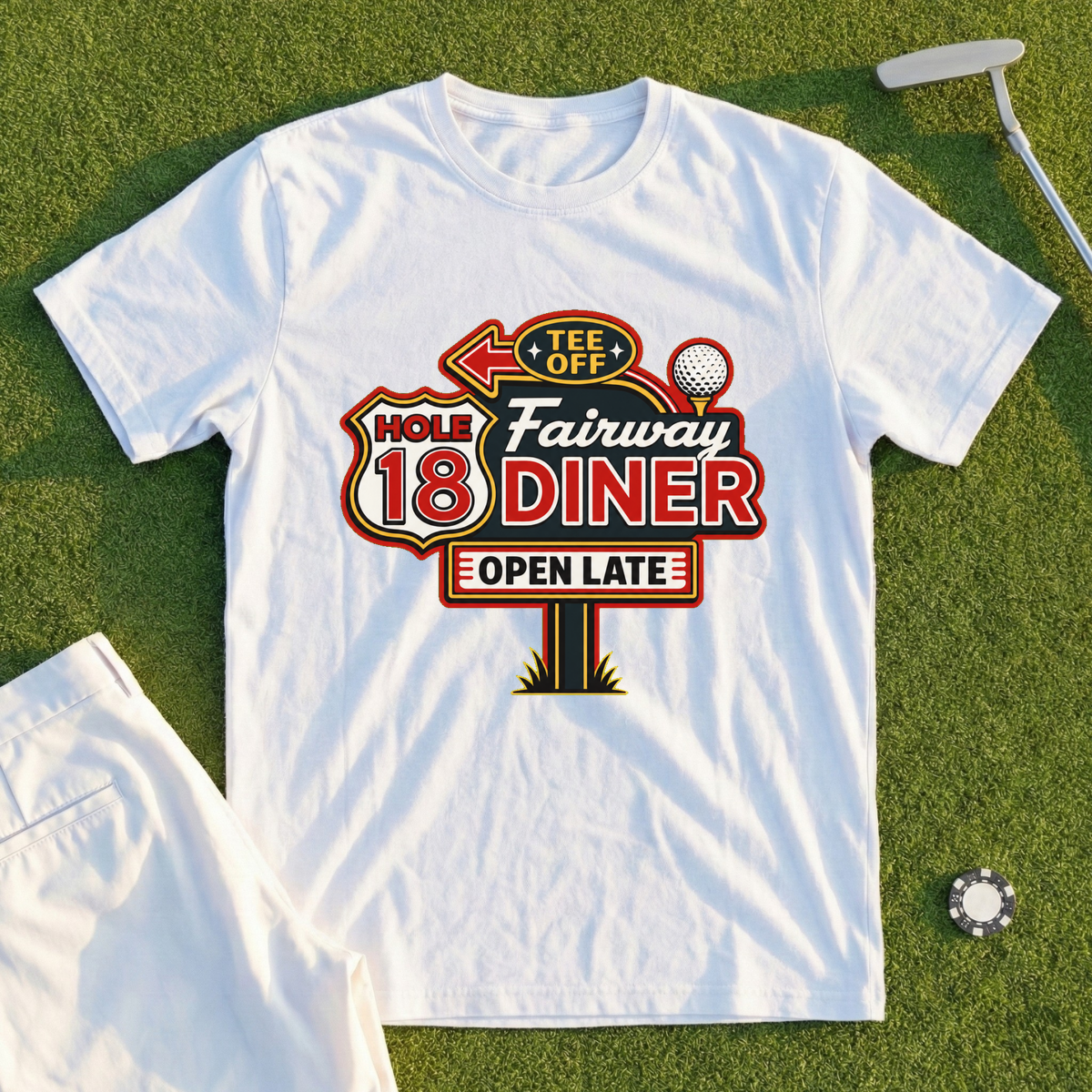 Hole 18 Diner Tee