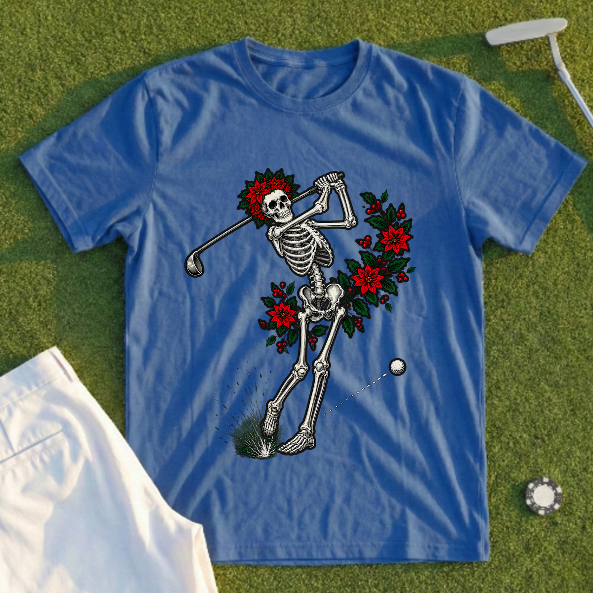 Holiday Skeleton Swing Tee