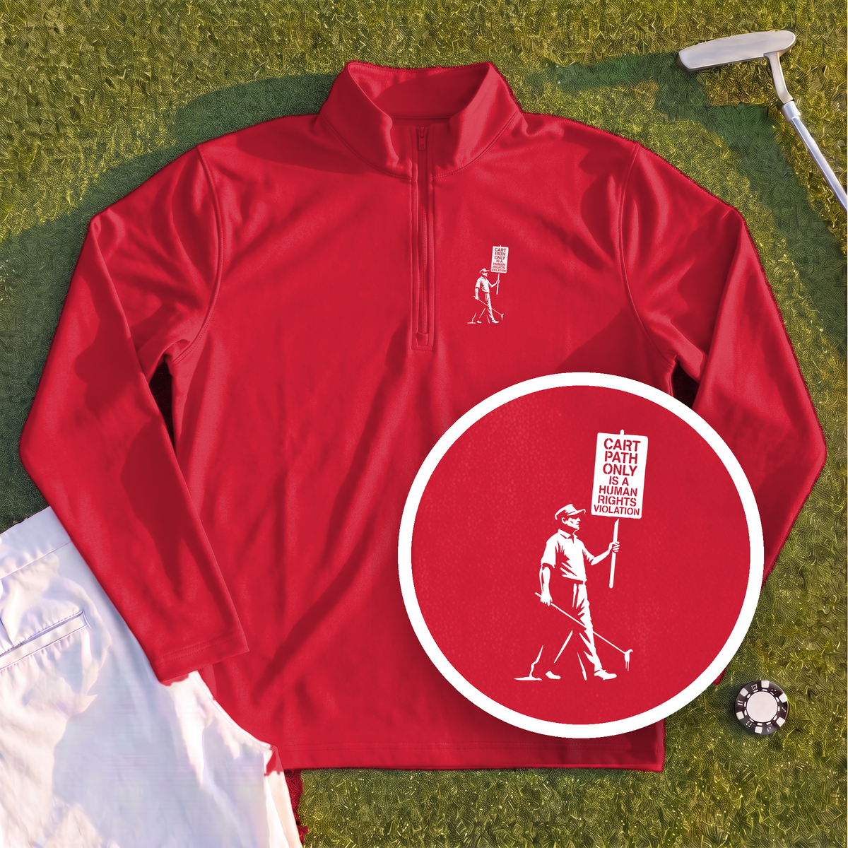 Human Rights Violation Quarter Zip