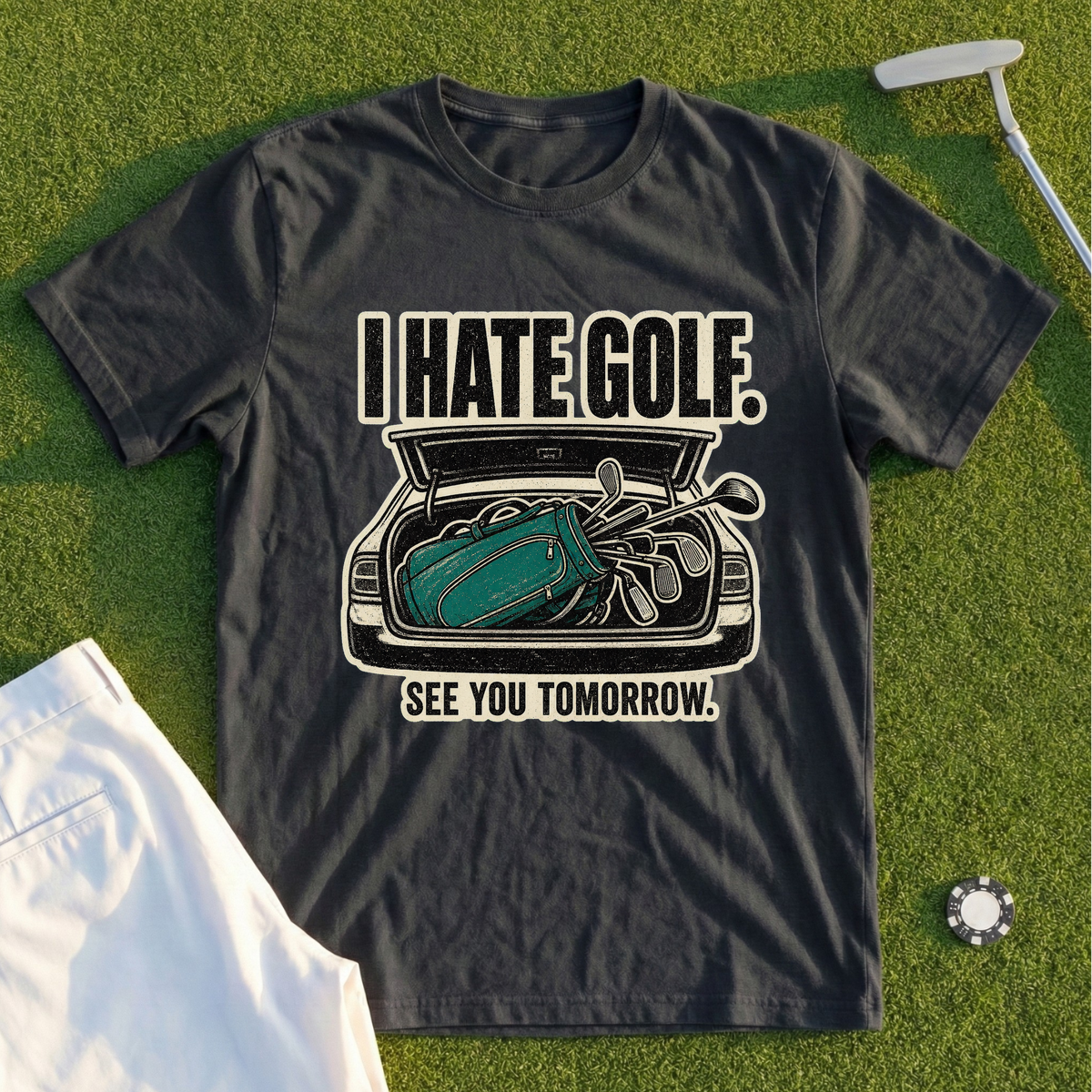 I Hate Golf See You Tomorrow Tee