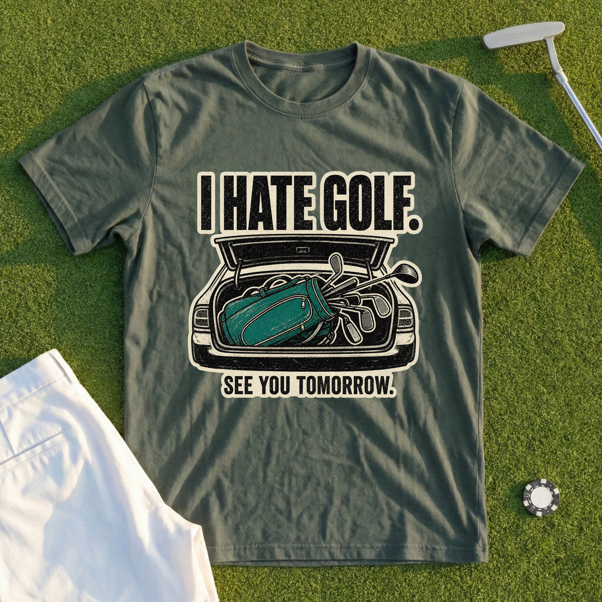 I Hate Golf See You Tomorrow Tee