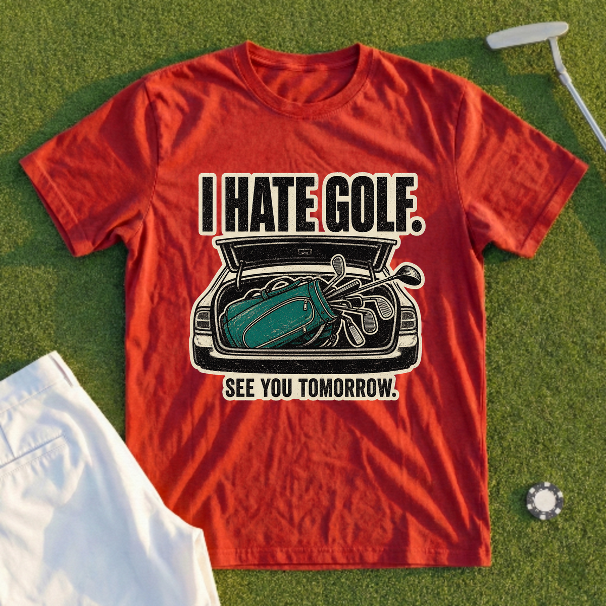 I Hate Golf See You Tomorrow Tee