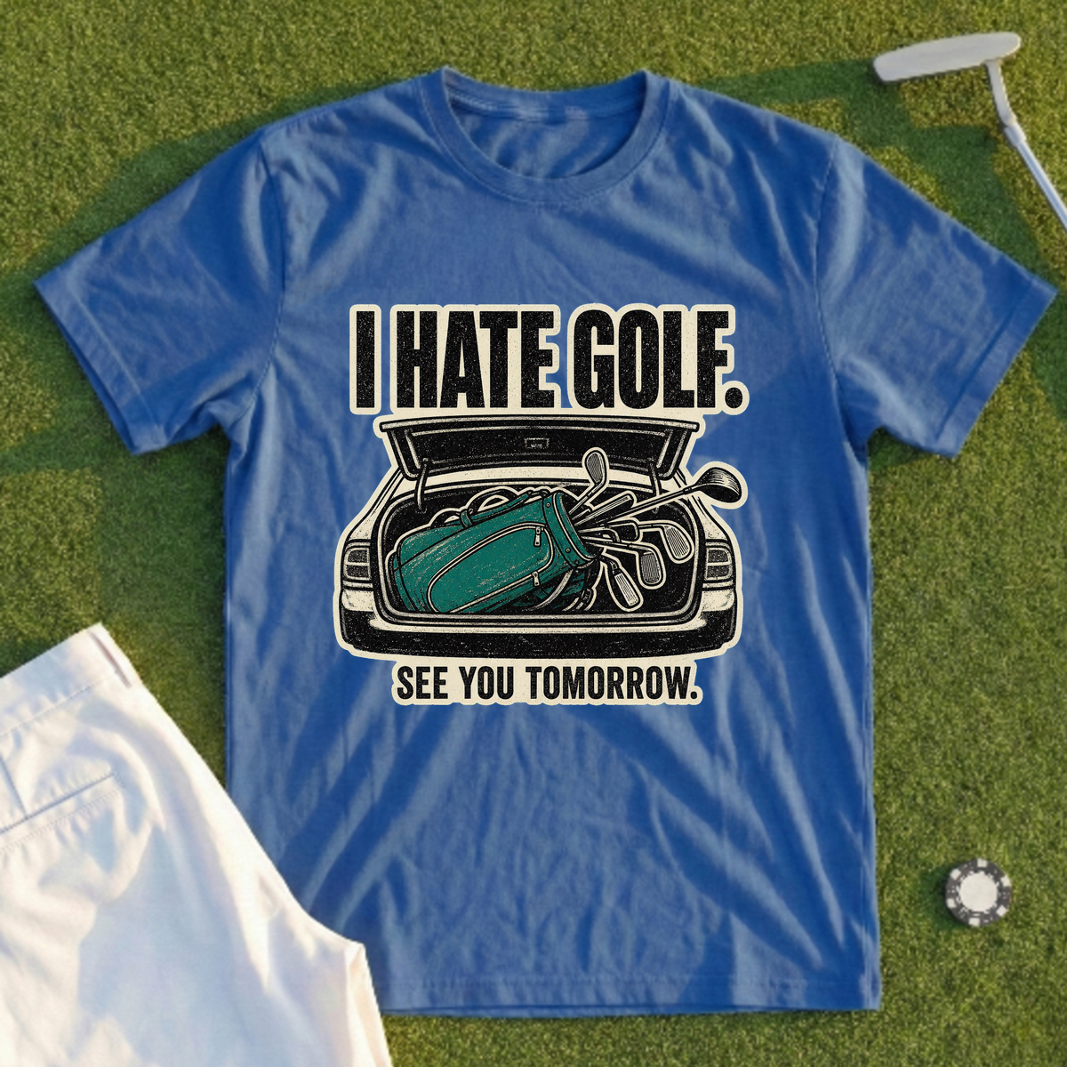 I Hate Golf See You Tomorrow Tee