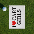 I Heart Cart Girls Golf Towel