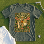 I Like Bourbon And Golf Art Nouveau Tee
