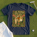 I Like Bourbon And Golf Art Nouveau Tee