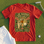 I Like Bourbon And Golf Art Nouveau Tee
