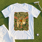 I Like Bourbon And Golf Art Nouveau Tee