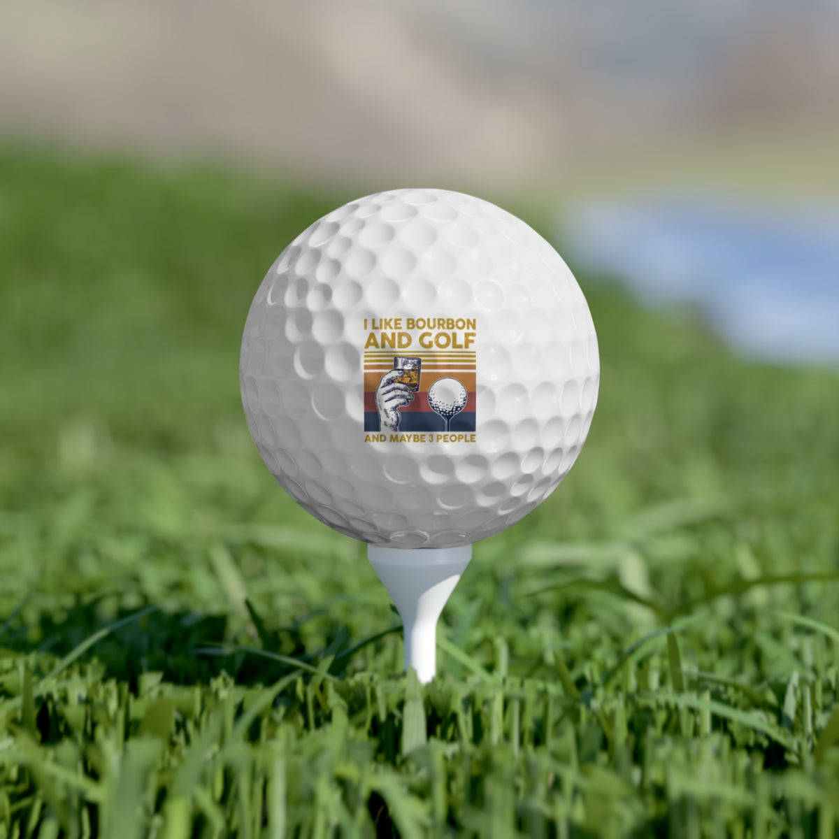 I Like Bourbon and Golf Golf Balls