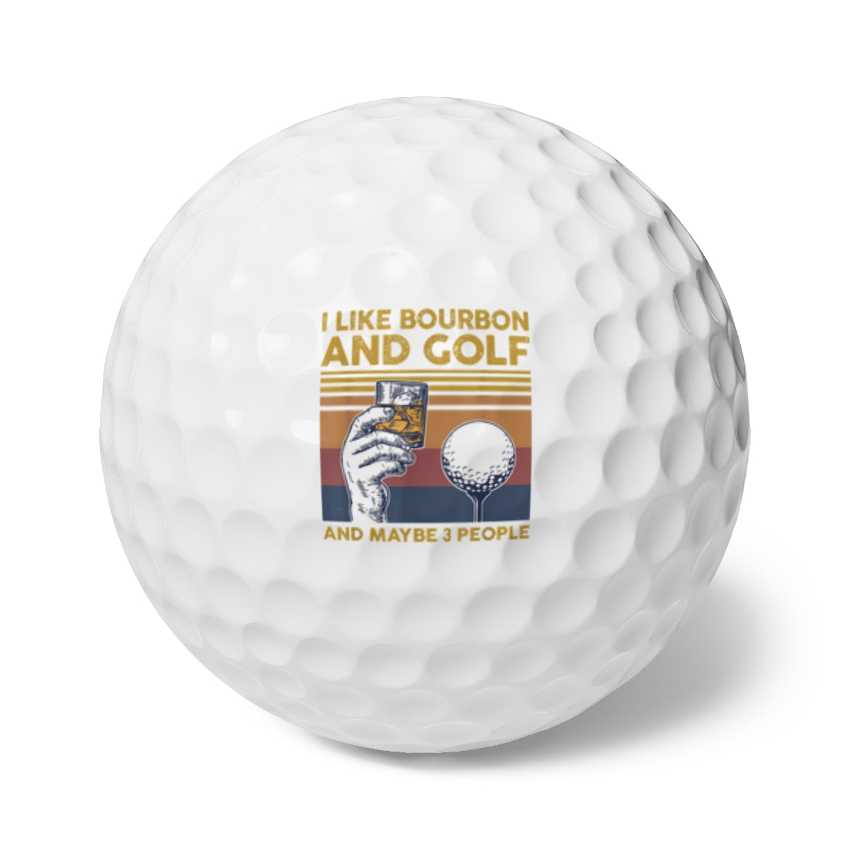 I Like Bourbon and Golf Golf Balls