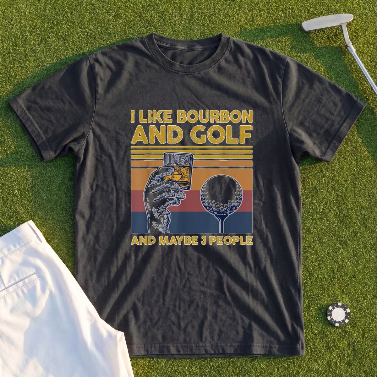 I Like Bourbon and Golf Premium Tee