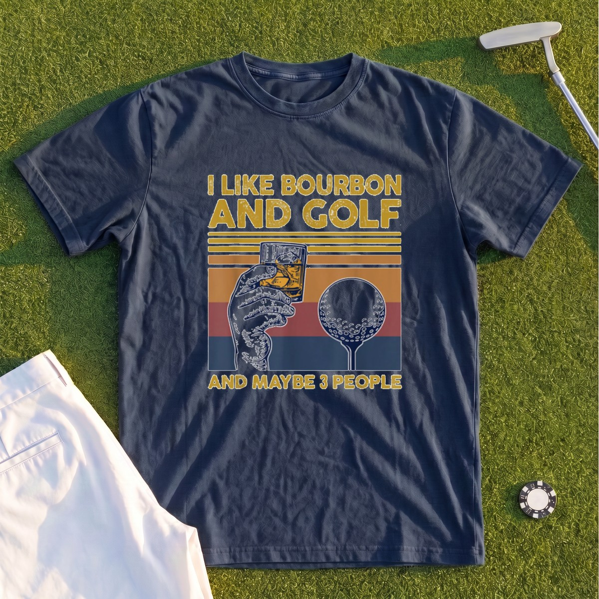 I Like Bourbon and Golf Premium Tee