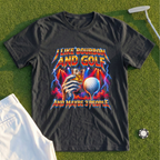 I Like Bourbon And Golf Rock Tour Tee