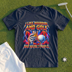 I Like Bourbon And Golf Rock Tour Tee