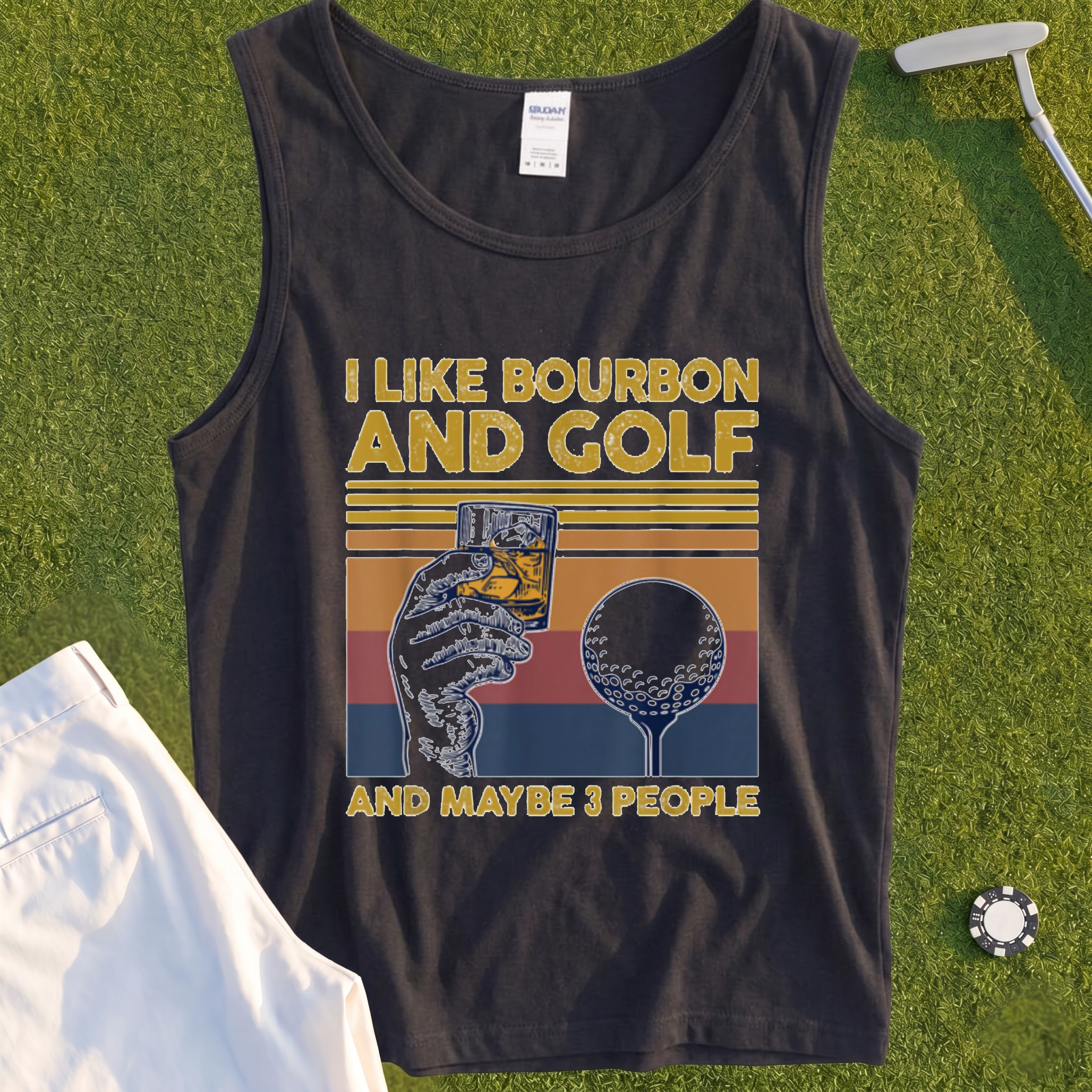 I Like Bourbon and Golf Tank
