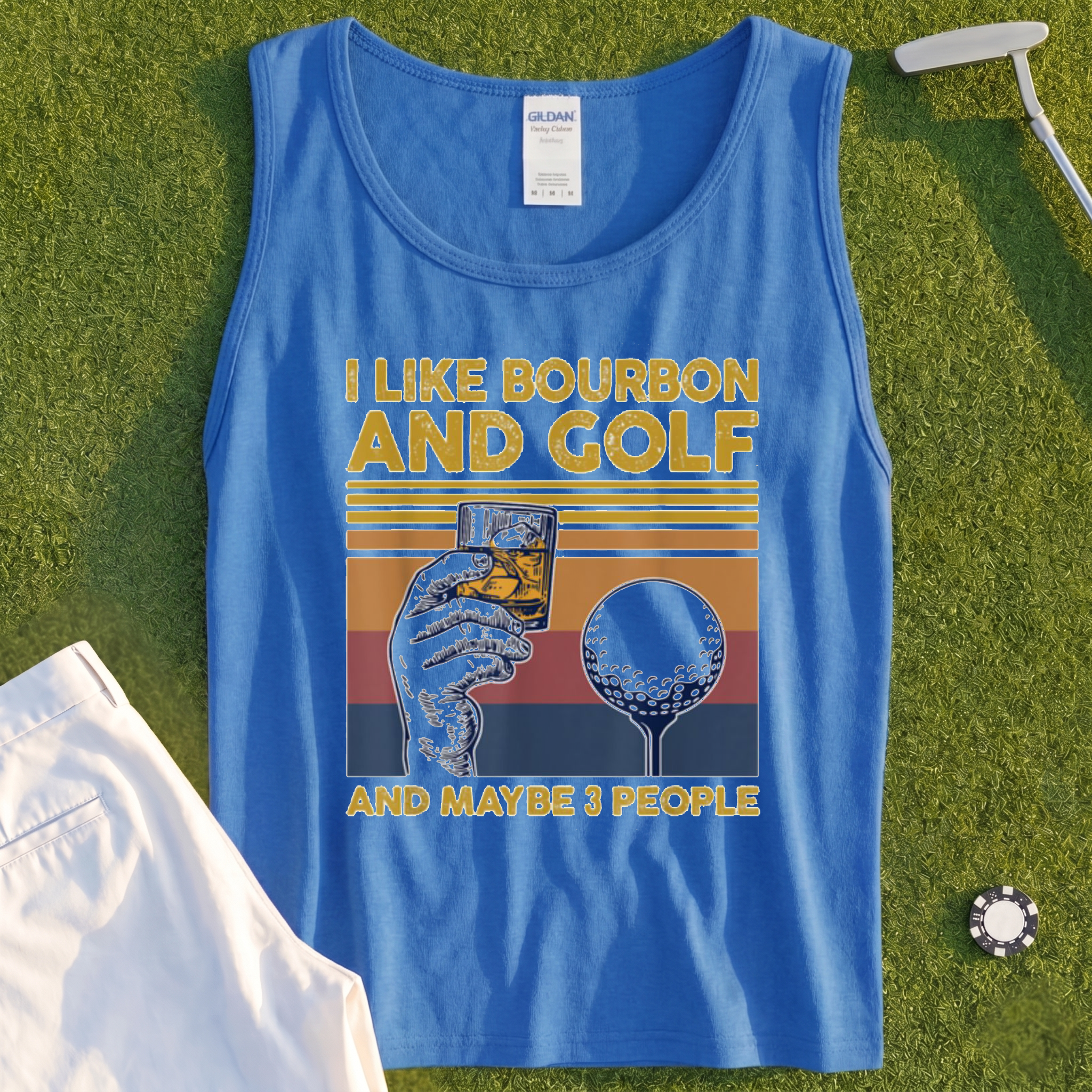 I Like Bourbon and Golf Tank