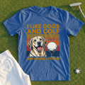 I Like Dogs And Golf Tee
