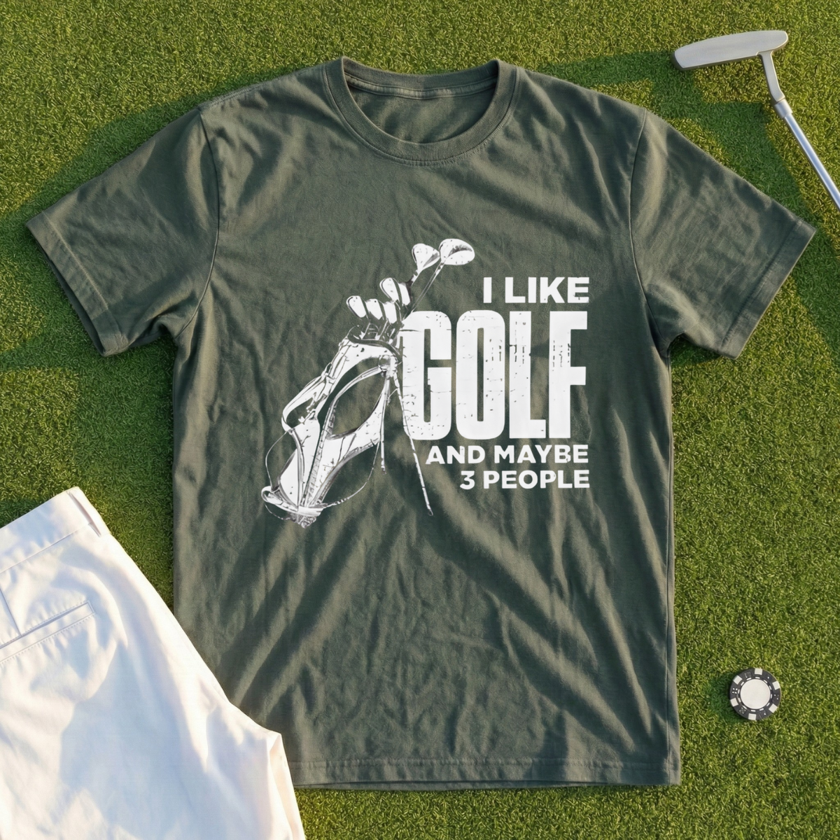 I Like Golf And Maybe 3 People Tee