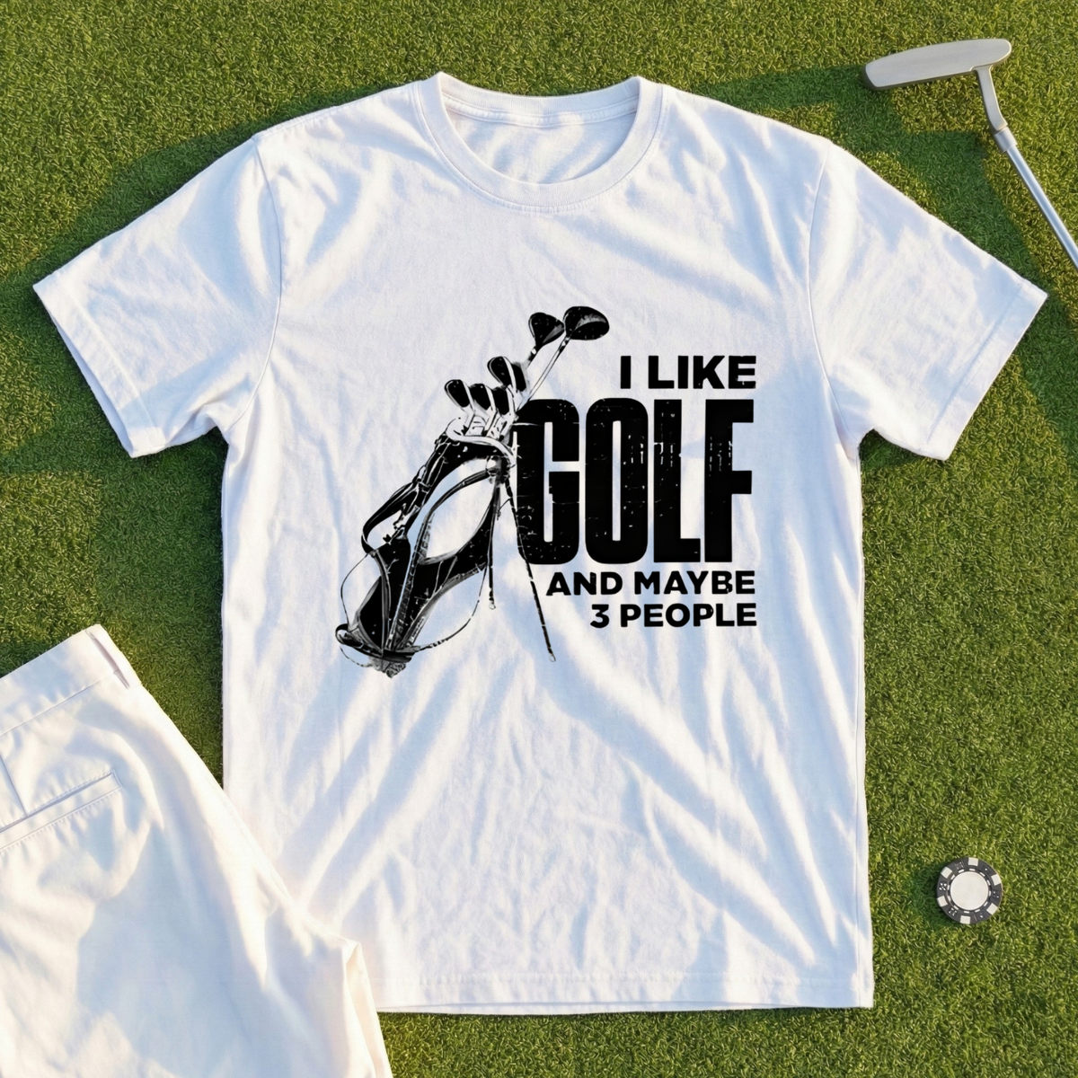 I Like Golf And Maybe 3 People Tee