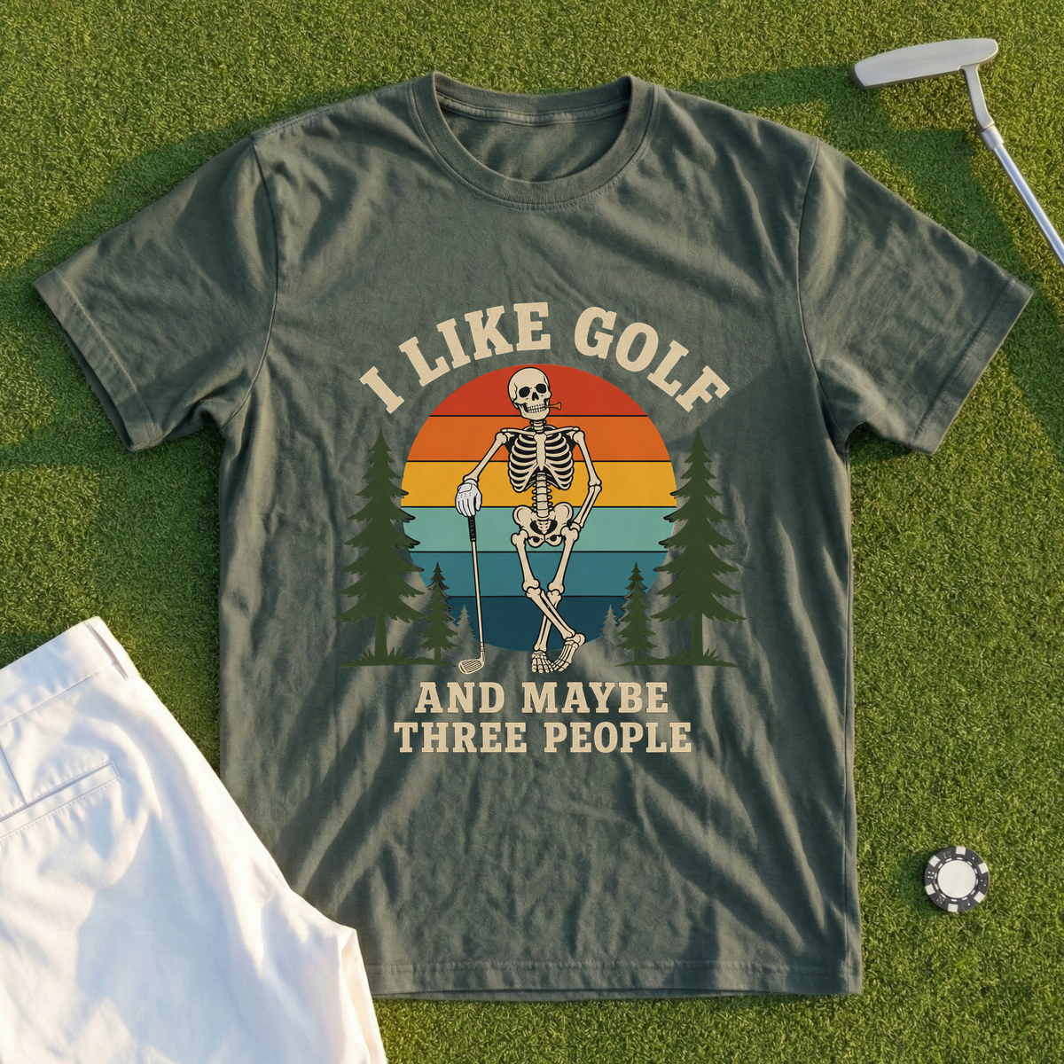 I Like Golf And Maybe Three People Tee