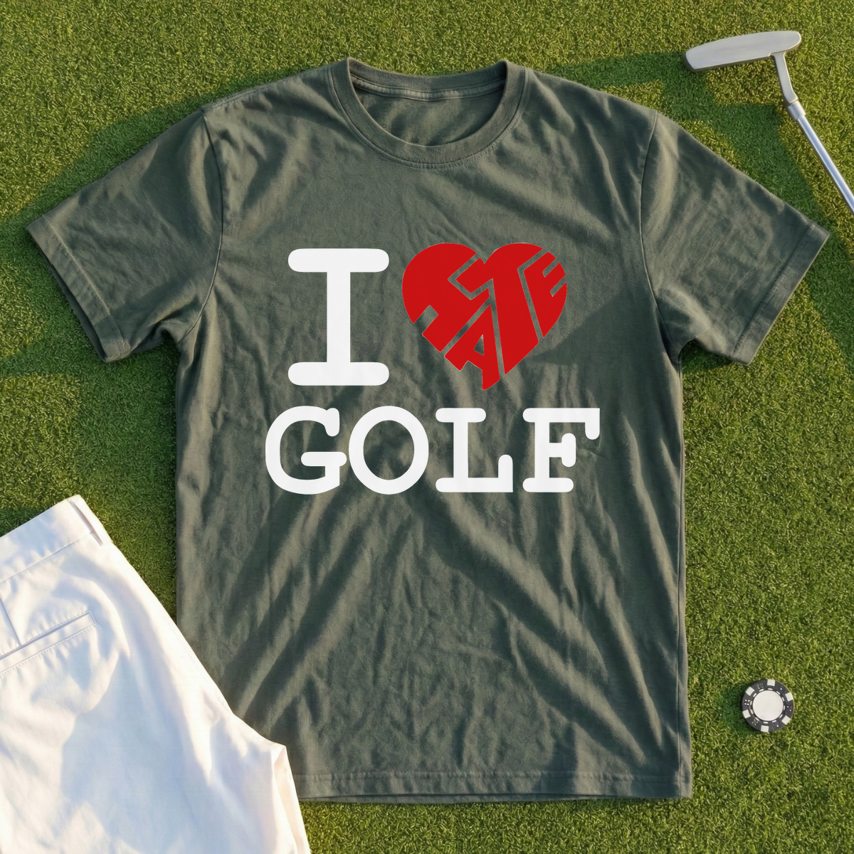 I Love Golf, I Hate Golf Tee