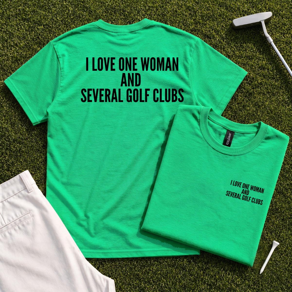 I Love One Woman Back Print Tee