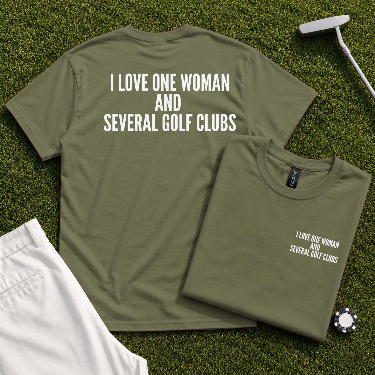 I Love One Woman Back Print Tee