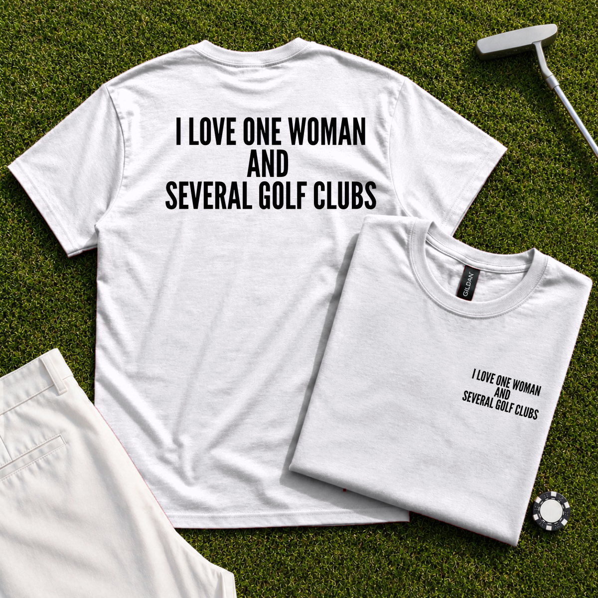 I Love One Woman Back Print Tee