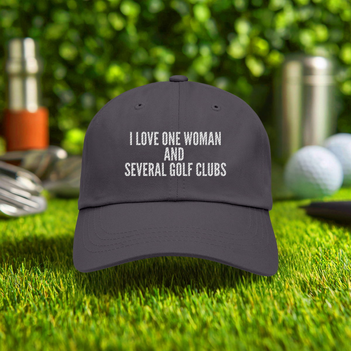 I Love One Woman Embroidered Hat